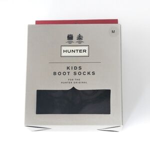 Hunter | Kids Original Cable Knit Boot Socks Medium Black